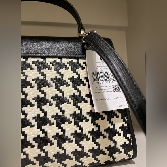 Kate Spade Darcy Woven Houndstooth Satchel ⭐️ - Picture 4 of 16